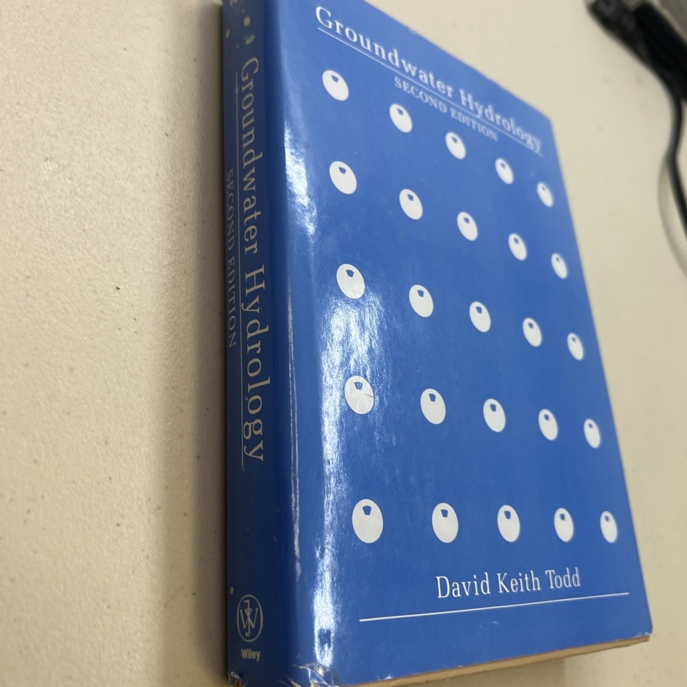 GROUNDWATER HYDROLOGY, 2ND EDITION By David Keith Todd - Hardcover-Dust Cover - Picture 2 of 9